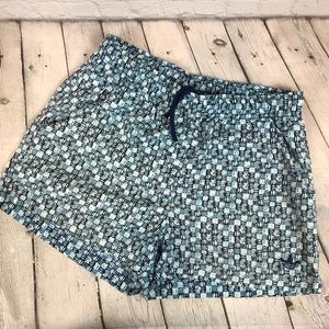 Vintage 90s ADIDAS Athletic Shorts All Over Print Running TREFOIL Logo Womens Lg